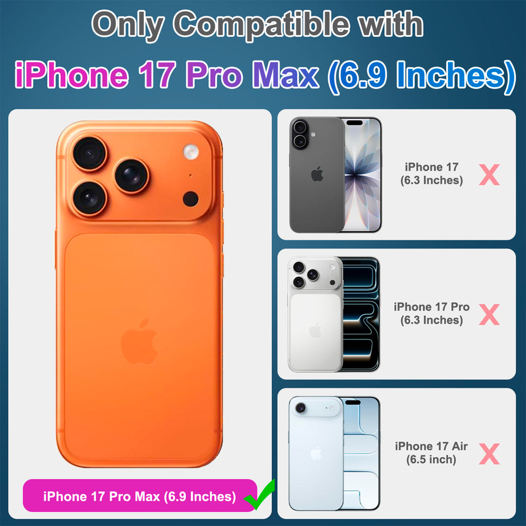 Zengdainm 2+2 Pack Screen Protector for iPhone 17 Pro Max 6.9 Inch 2026 with Camera Lens Protector, Tempered Glass with Easy Installation , Anti-glare