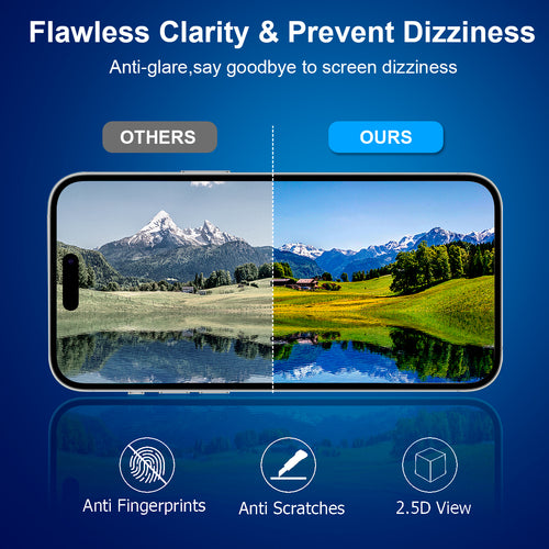 2+2 Pack Screen Protector for iPhone 17 6.3 Inch 2025 with Camera Lens Protector, Tempered Glass with Easy Installation , Anti-glare, Smooth Touch, Feel as Silk
