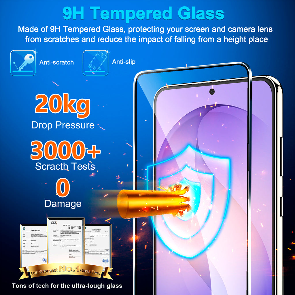Zengdainm 2-Pack Samsung Galaxy S26 Screen Protector, Tempered Glass for S26, Sensitive Touch & Fingerprint Unlock, Anti-Scratch Case Friendly Bubble Free Easy Install