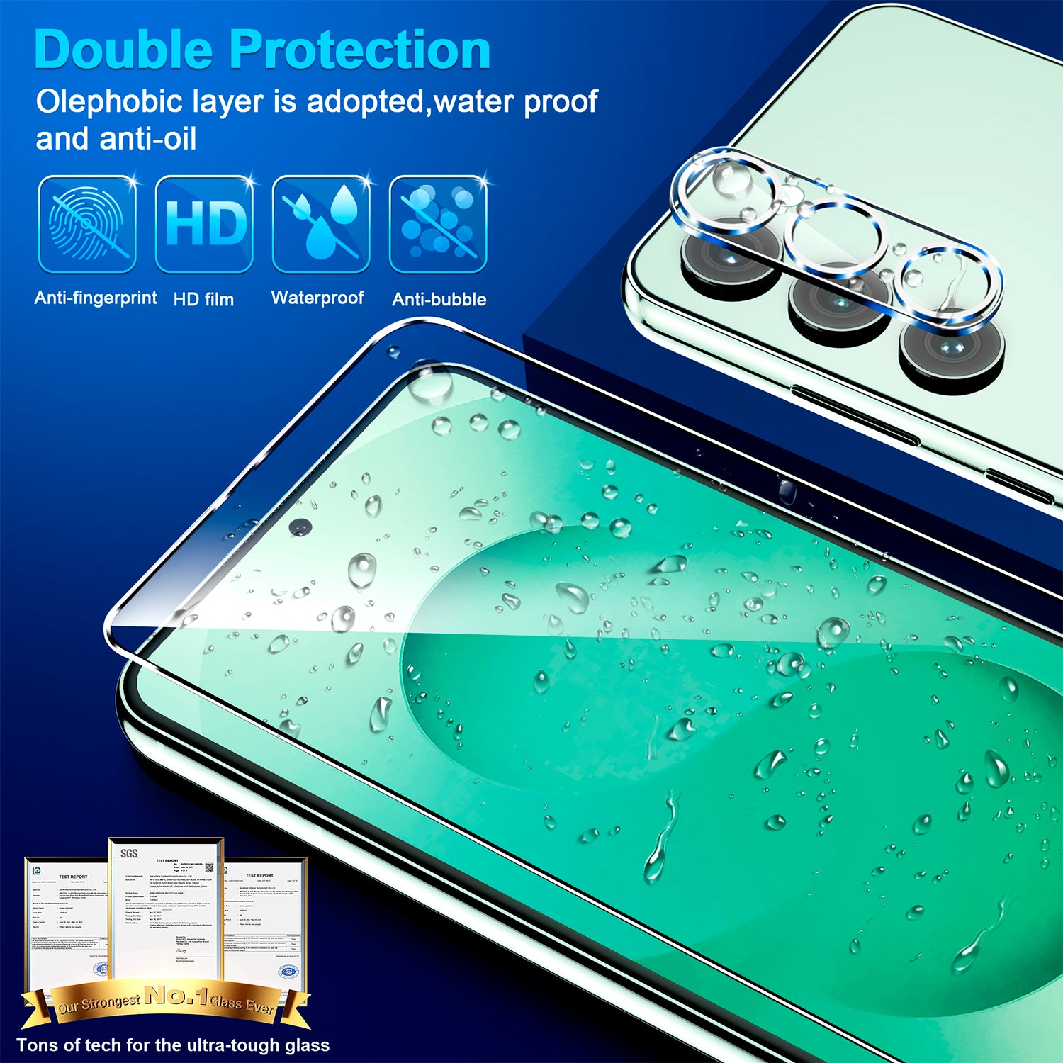 2 Pack Screen Protector for Samsung Galaxy S26 6.3 Inch, 9H Tempered Glass, Ultrasonic Fingerprint Unlock, Case Friendly Tempered Glass Screen Protector for Samsung Galaxy S26