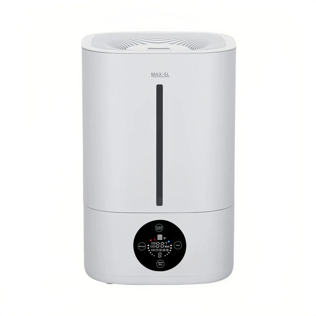 Zengdainm Humidifier, Mini Desktop Humidifier, Mechanical and Remote Control, Low Noise 20-40dB, 4L, 45-90% Humidity Control, White