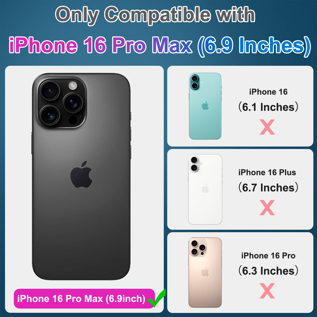 KyFree 2 Pack iPhone 16 Pro Max Screen Protector with 2 Pack Camera Lens Protector, 9H+ Tempered Glass Easy Installation Kit, Case Friendly iPhone 16 Pro max