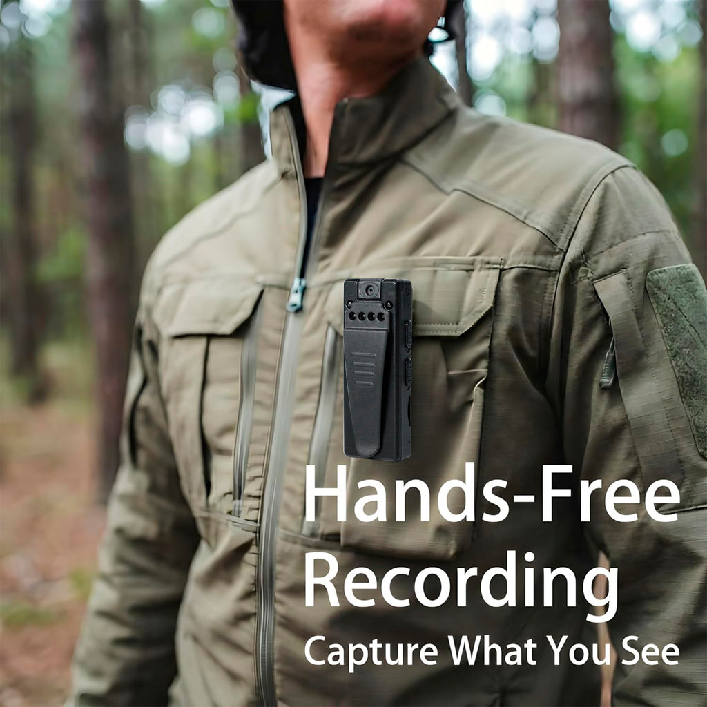 Zengdainm Body Camera, Body Cam with Audio & Video Recording, Wearable Personal Portable Cameras Recorder DV, with Night Vision Function