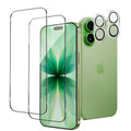 Zengdainm iPhone 17 Screen Protector with Camera Lens Protector, Top 9H+ Tempered Glass, Full Edge Coverage, Ultra Durable, 2+2 Pack