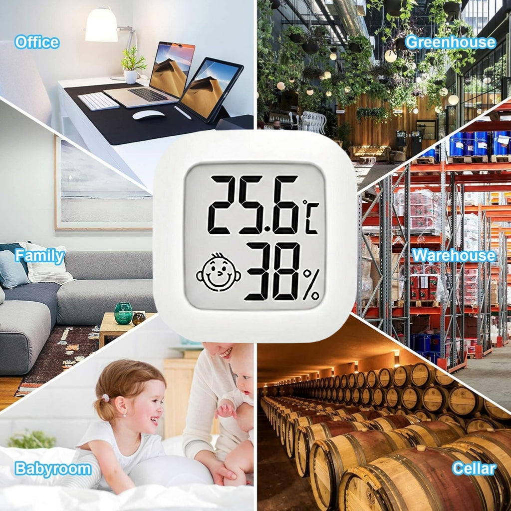 Zengdainm Thermometer, Hygrometer, Digital Electronic Thermohygrometers, Indoor Thermohygrometers with Temperature and Humidity Monitor