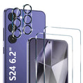 [2+2 Pack] for Samsung Galaxy S24 Screen Protector, 9H Tempered Glass, Ultrasonic Fingerprint Compatible, HD Clear Case Friendly for Samsung S24 Glass Screen Protector 5G