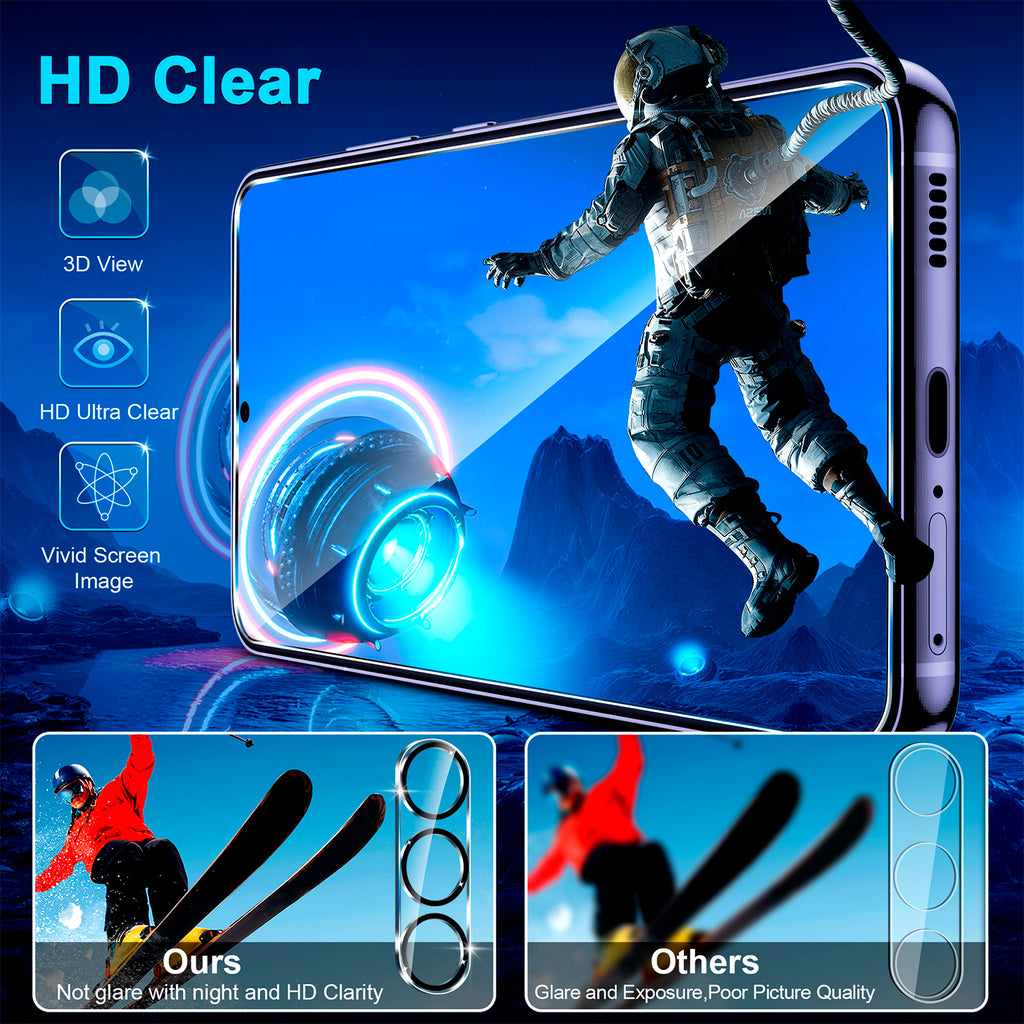 Zengdainm 2-Pack Samsung Galaxy S26 Screen Protector, Tempered Glass for S26, Sensitive Touch & Fingerprint Unlock, Anti-Scratch Case Friendly Bubble Free Easy Install